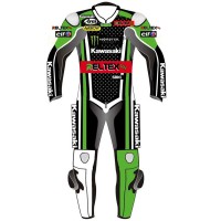 Monster Kawasaki Racing WSBK Motorcycle Race Replica Leathers One Piece Suit